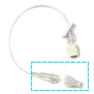 luer lock connector with cap application1